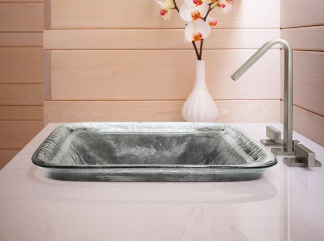 Kohler Inia® Opaque Doe 20.75" Rectangular Drop-In Bathroom Sink, No Overflow-3