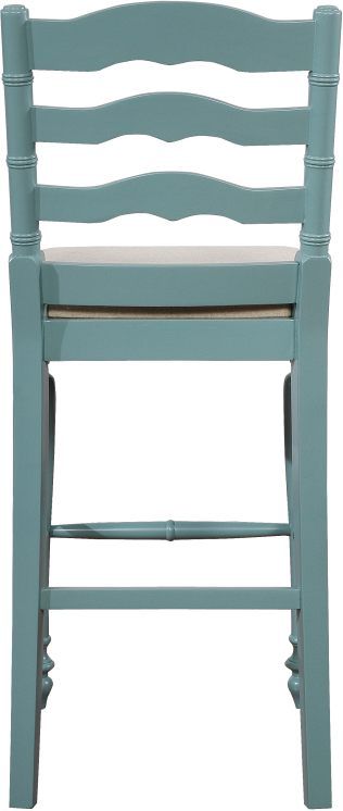 Linon Marino Antique Blue Bar Stool-2