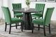 Elements International Bellini 5-Piece Emerald/Grey Round Dining Set-0
