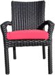CabanaCoast® Customizable Brighton Wicker Outdoor Dining Arm Chair-1