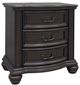 Elements International Brunswick Mahogany Nightstand-0