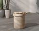 Classic Home Selah Beige Concrete/Fiber Glass Outdoor Stool-1
