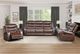 Mazin Furniture Putnam Brown Swivel Glider Reclining Chair-4