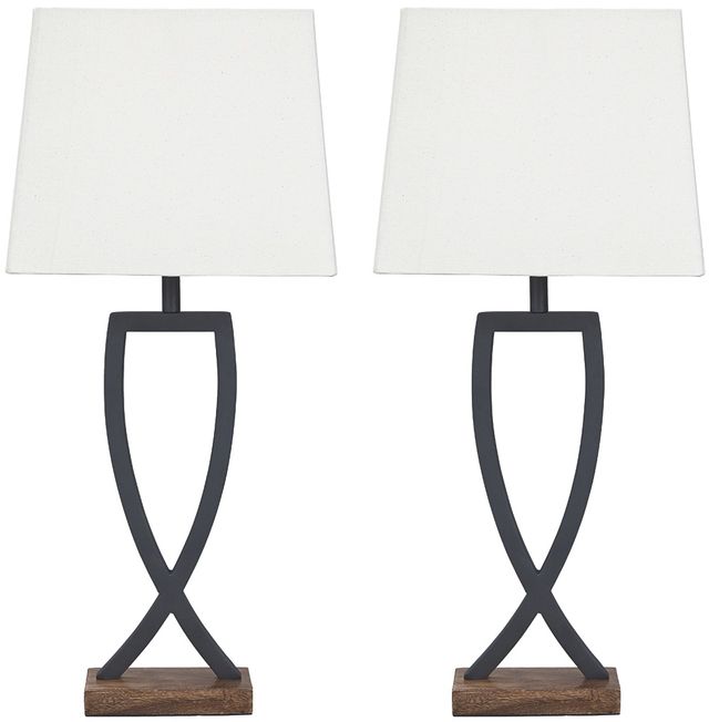 Signature Design by Ashley® Makara Black/Brown Table Lamp-1