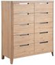 Universal Explore Home™ New Modern Organic Natural Oak Drawer Chest-0
