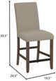 Emerald Home Seneca 2-Piece Beige/Brown Upholstered Counter Stool Set-2