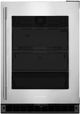 Kitchenaid® 24" 5.2 Cu Ft. Stainless Steel Under the Counter Refrigerator With Glass Door-0