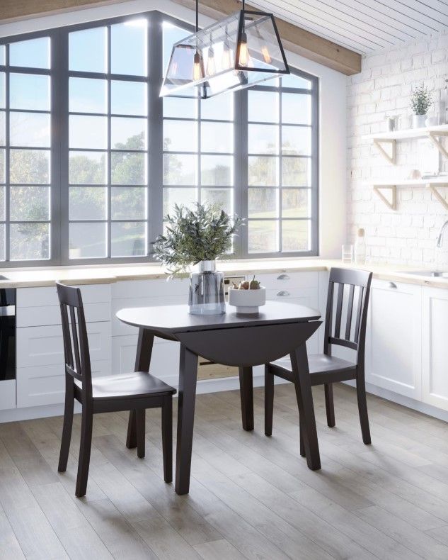 Jofran Inc.Simplicity 3-Piece Espresso Dining Set-1