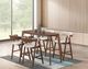Furniture of America® Ebikon 5-Piece Walnut Rectangular Counter Table Set-0