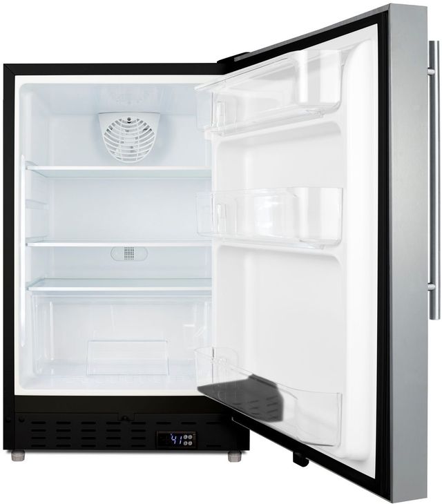 Summit® 3.5 Cu. Ft. Stainless Steel Under the Counter Refrigerator-1
