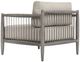 Uttermost® Borneo Dark Gray/Dove Wooden Outdoor Lounge Chair-5