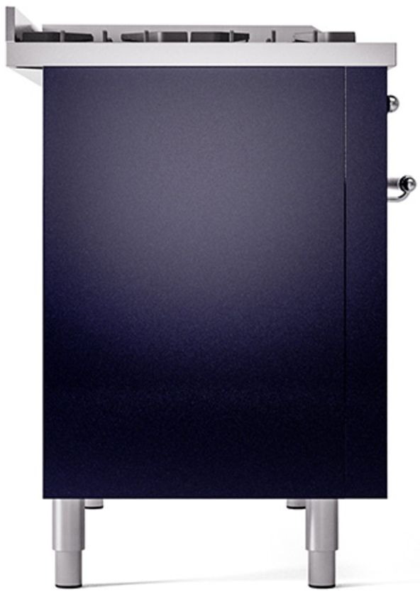 Ilve® Nostalgie II Series 48" Midnight Blue Pro Style Dual Fuel Range-3