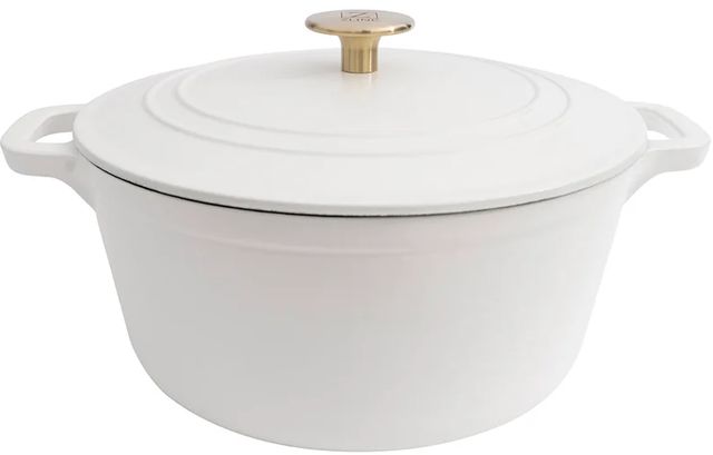 ZLINE 5-Piece White Matte Enameled Cast Iron Cookware Set-1