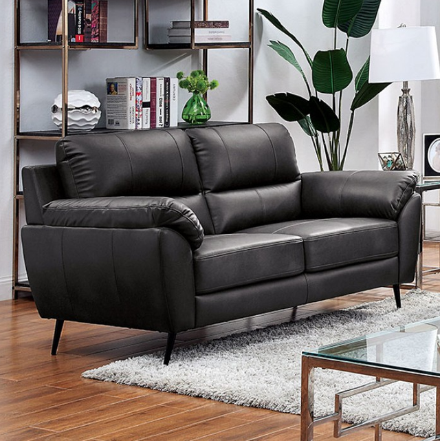 Furniture of America® Clarke 2-Piece Dark Gray Sofa Set-2