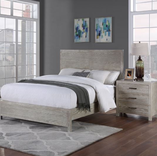Winners Only® Fresno Gray Oak Queen Panel Bed-2
