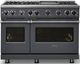 Viking® 7 Series 48" Cast Black Pro Style Liquid Propane Gas Range with 12" Reversible Griddle-4