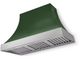 AGA Cascade 48" Cornwall Green Wall Mounted Range Hood  with Brushed Brass Trim-0