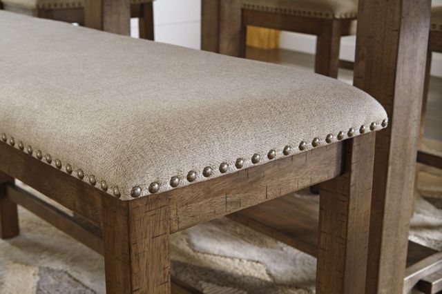 Signature Design by Ashley® Moriville Beige Counter Dining Bench-1