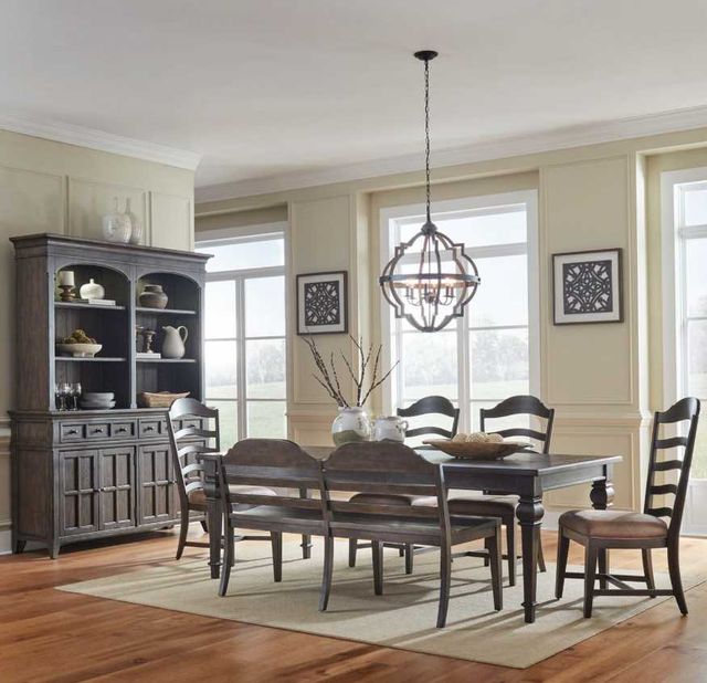 Liberty Furniture Paradise Valley 6-Piece Saddle Brown/Tobacco Rectangular Dining Table Set-1