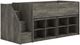 Signature Design by Ashley® Frandern Warm Gray Youth Twin Loft Bed with Bookcase Storage-0