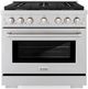 ZLINE Paramount Series 36" Stainless Steel Pro Style Gas Range-0