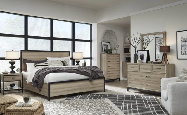 Magnussen Home® Bastain Beige King Panel Bed-1
