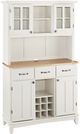 homestyles® Buffet of Buffets White/Natural Server with Hutch-0