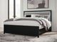 Signature Design by Ashley® Maeling Black King Upholstered Panel Bed-1