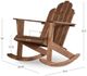 Linon Adirondack Brown Wooden Outdoor Chair-2
