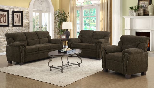 Coaster® Clemintine Brown Sofa-2