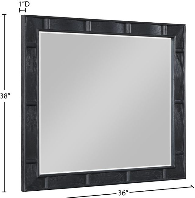 Meridian Furniture Weave Black Mirror-1