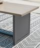 Signature Design by Ashley® Bree Zee Brown Aluminum Outdoor End Table with Black Base-3