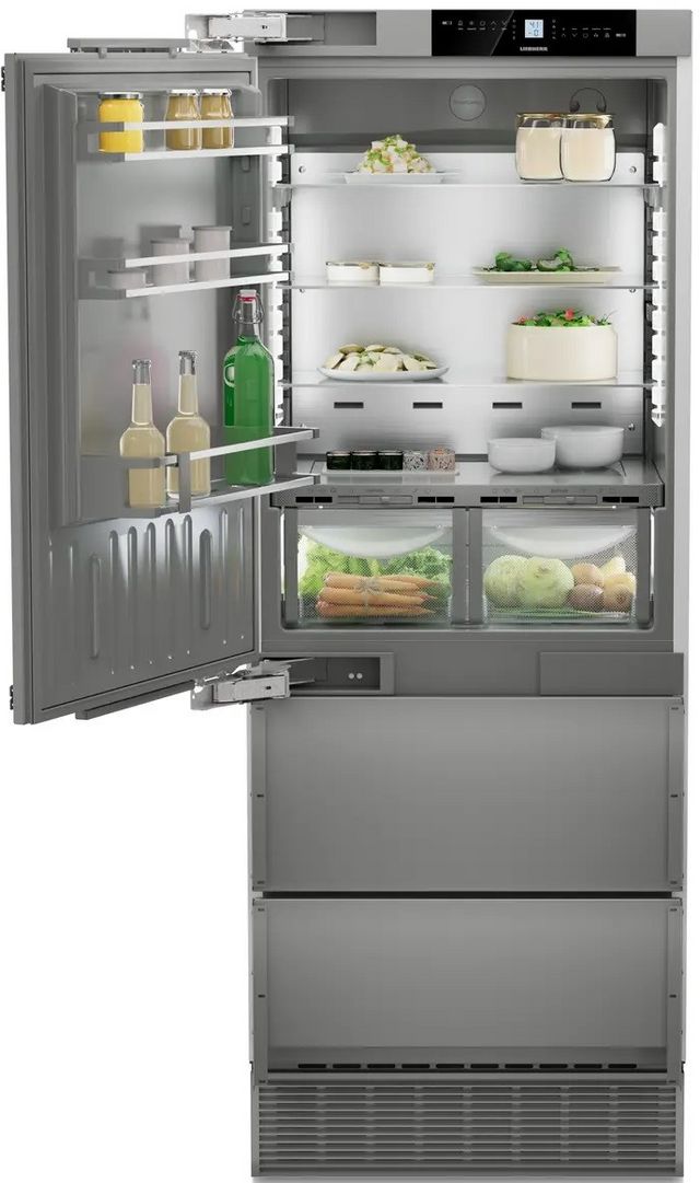 Liebherr 30 in. 14.1 Cu. Ft. Panel Ready Built In Counter Depth Bottom Freezer Refrigerator-2