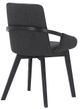 Armen Living Greisen Charcoal Dining Swivel Chairs-3