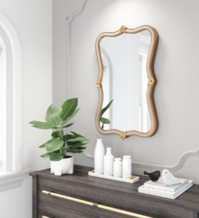 Zuo® Modern Hillegass Gold Mirror-2