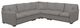 La-Z-Boy® Meyer 5-Piece Charcoal Sectional-0