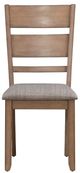 Liberty Furniture Brook Bay Gray/Sandstone Slat Back Side Chair-2