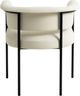TOV Furniture Taylor Black/Cream Dining Chair-5