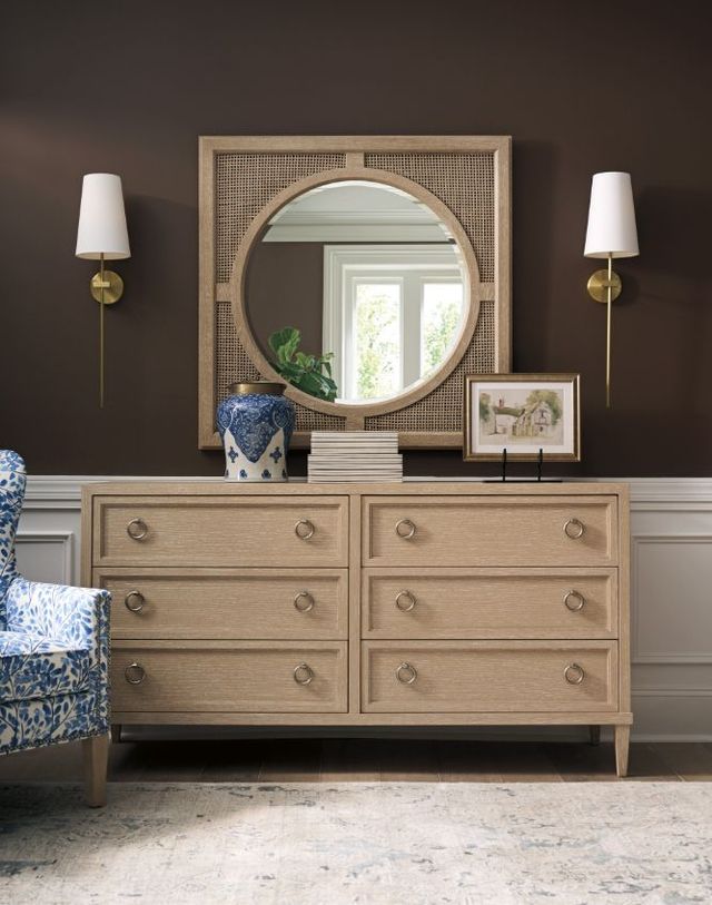 Lexington Home Sunday Morning Milford Champagne Double Dresser-1
