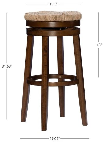 Powell® Maya Brown Walnut Bar Stool-2
