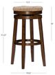 Powell® Maya Brown Walnut Bar Stool-2