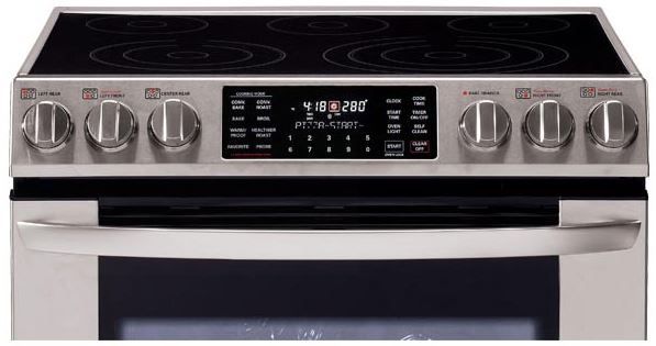LG 30" Slide In Electric Range-Stainless Steel-2