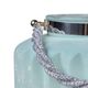 A & B Home Lula Turquoise Frosted Vase-1