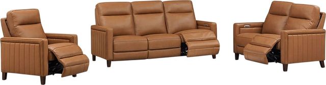 Aurora Furniture Timberland Cognac Power Reclining Loveseat-1
