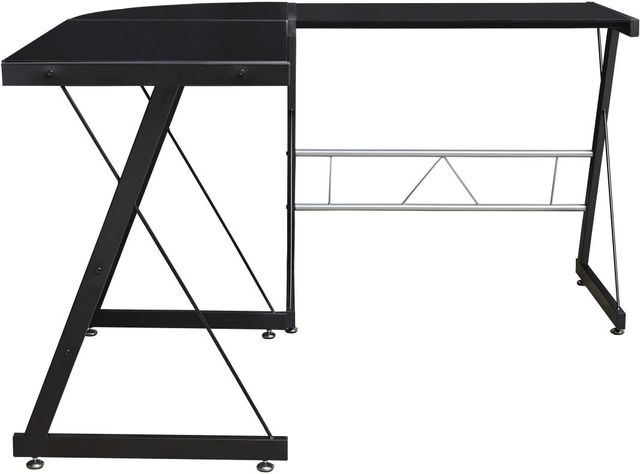 Signature Design by Ashley® Mallistron Black/Silver Office L-Desk-1