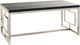 Elements International Ezra Black Coffee Table with Chrome Base-0