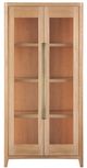 Universal Explore Home™ New Modern Zella Natural Oak Display Cabinet-1