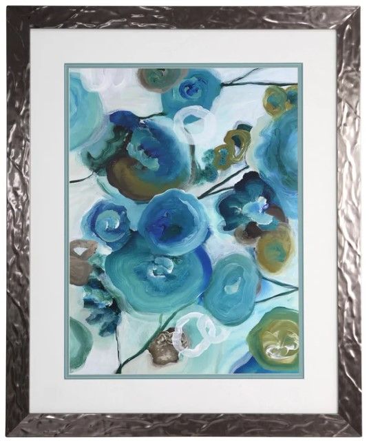 Stylecraft Black/Blue/White Wall Art-0