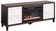 Martin Furniture Stellar Dark Brown/White Fireplace TV Stand-0