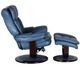 BarcaLounger® Roscoe Roman Blue Swivel Reclining Pedestal Chair and Ottoman Set-2